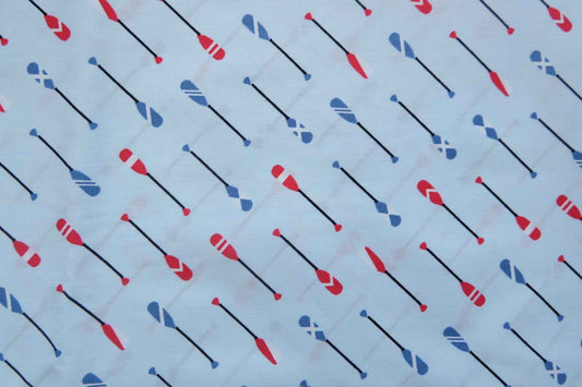 3 for 58 | Oar Print Cotton Poplin Fabric — 3.28 Yards