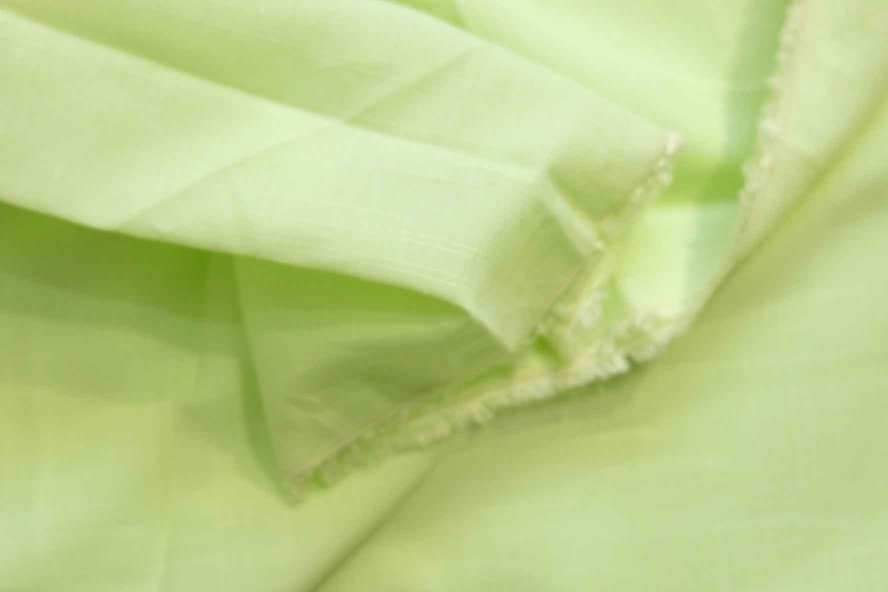 3 for 58 | Pale Green Slub Cotton Jacquard Fabric — 3.28 Yards