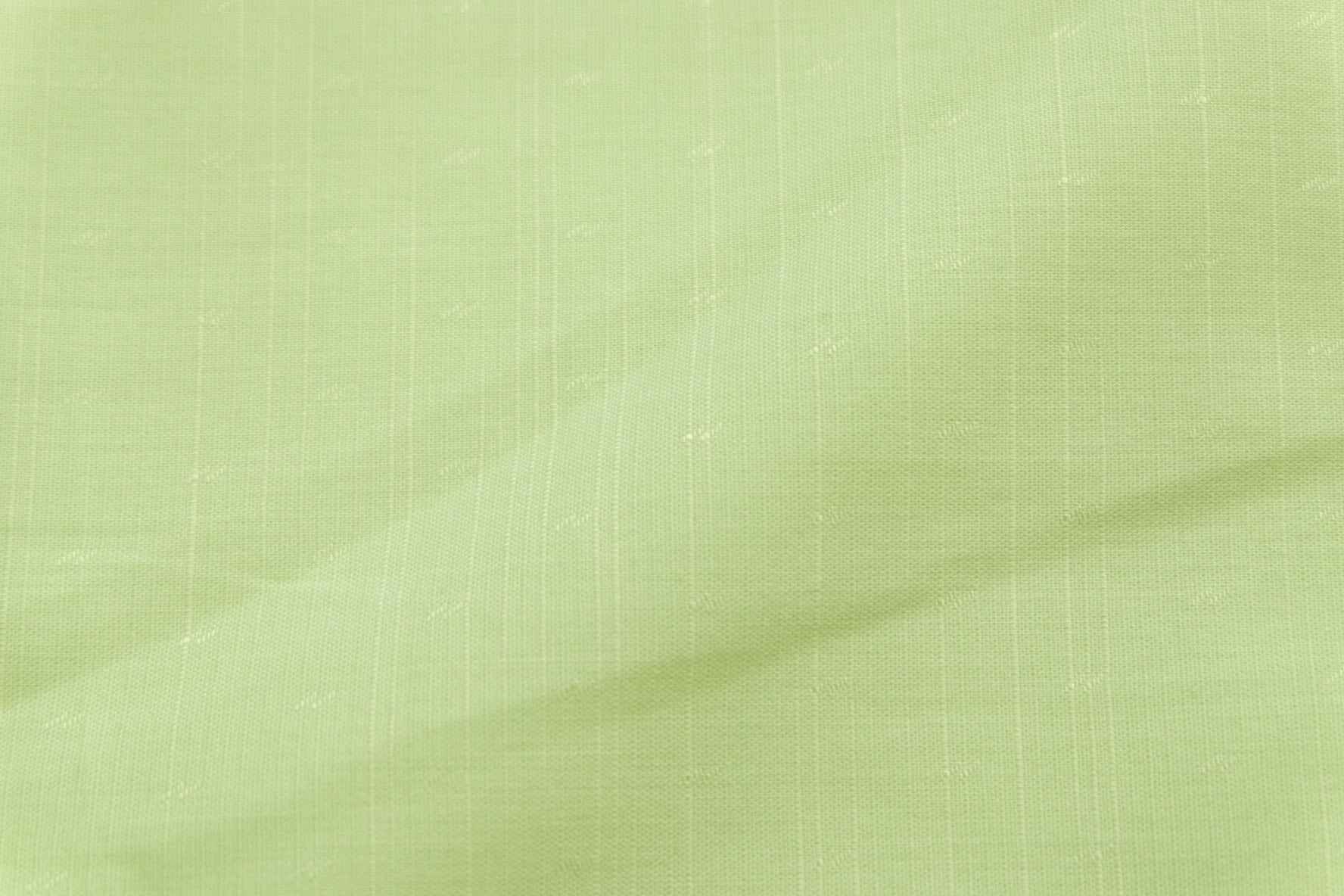 3 for 58 | Pale Green Slub Cotton Jacquard Fabric — 3.28 Yards