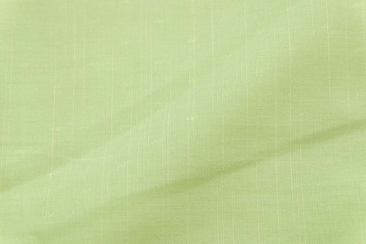 3 for 58 | Pale Green Slub Cotton Jacquard Fabric — 3.28 Yards
