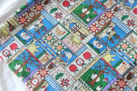 Storybook Farm Patchwork Cotton Sateen Fabric – 2.2 yd