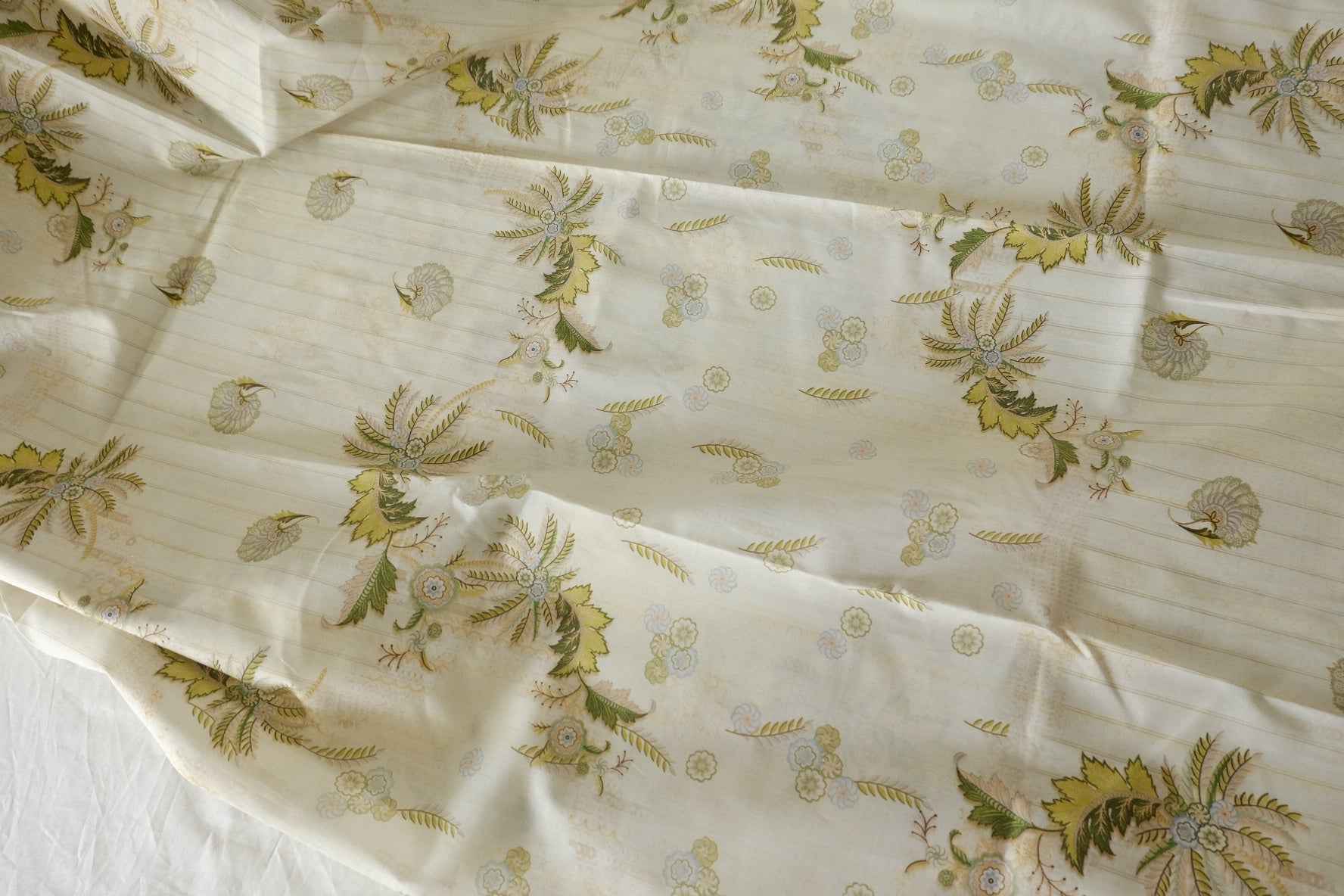 Vintage Fern Floral Cotton Poplin Fabric – 3.3 yd