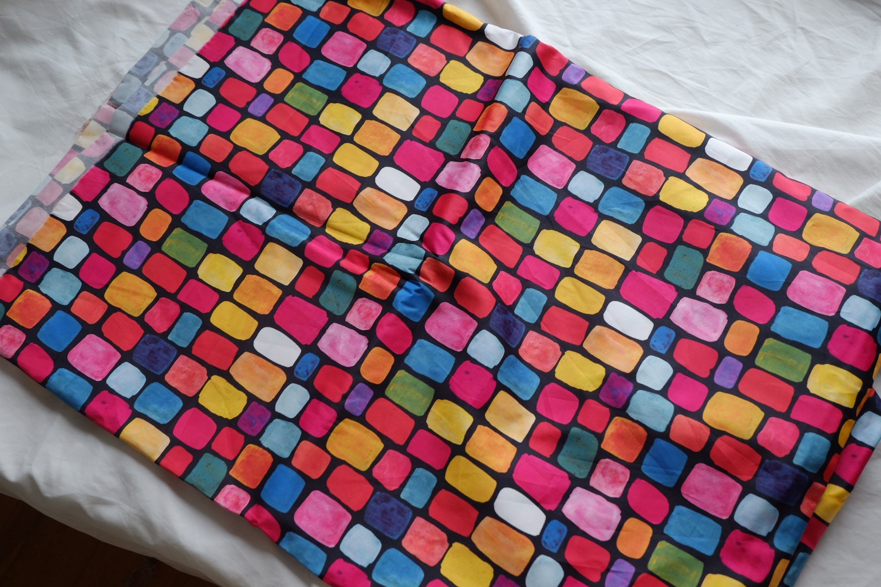 Colorblock Mosaic Cotton Sateen – 2.2 yd