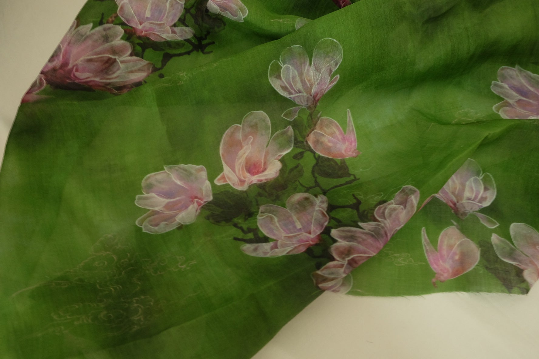Green Magnolia Ramie Fabric – 2.7 yd