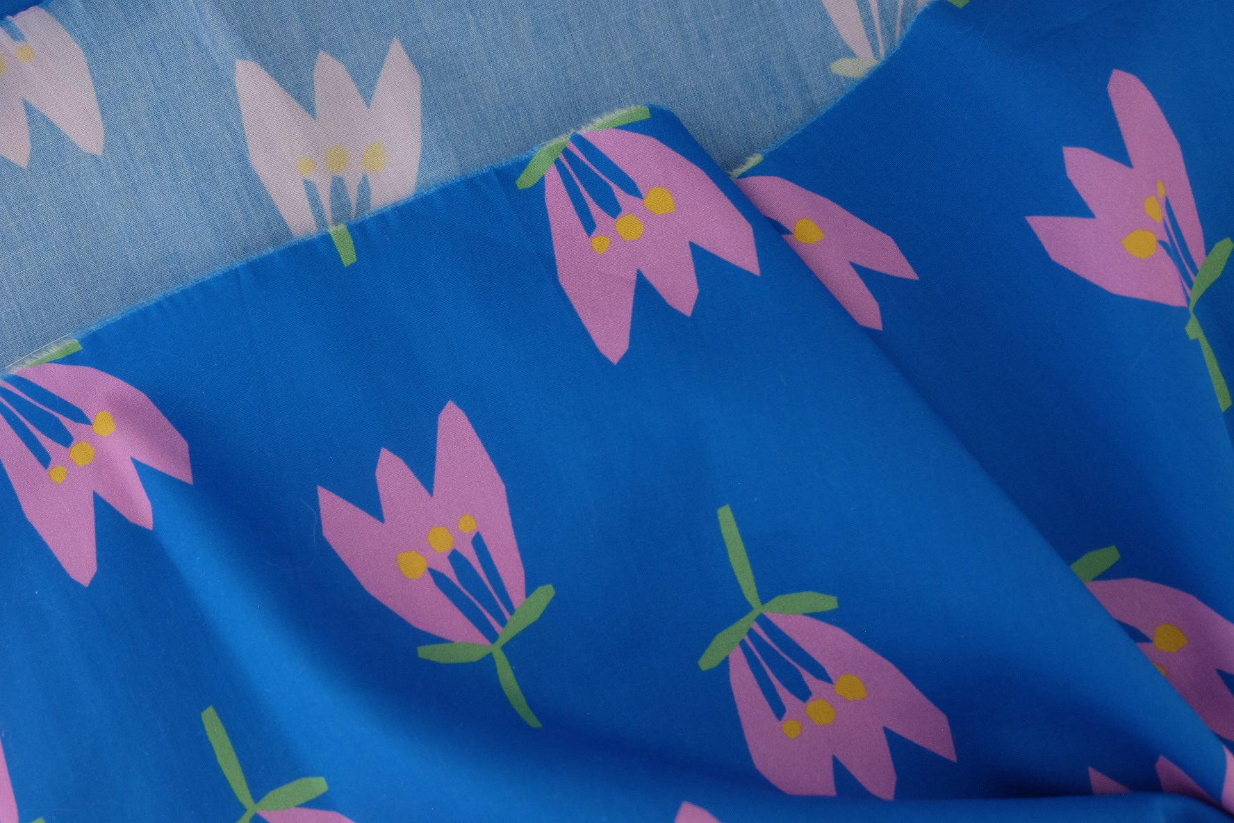 Blue Tulip Cotton Poplin – 2.2 yd