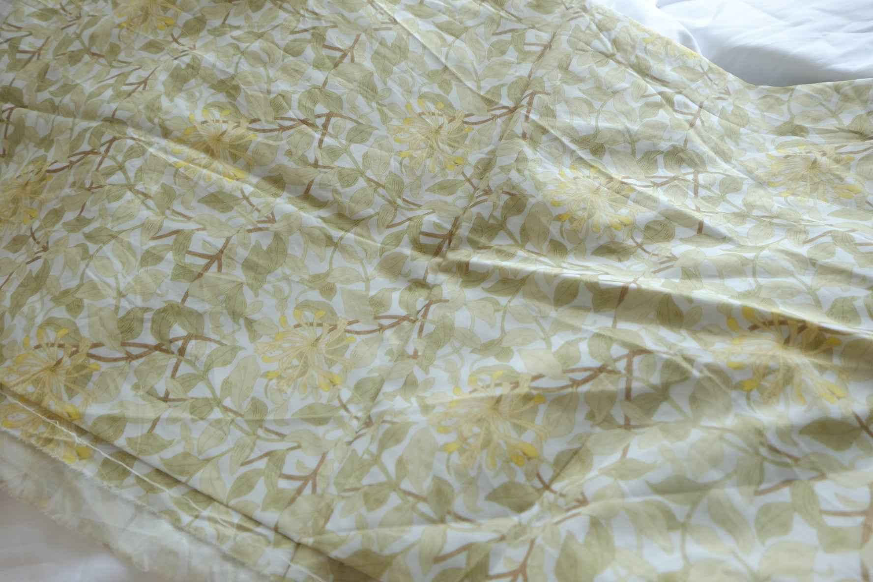 Soft Botanical Cotton Fabric - 1.64 yd