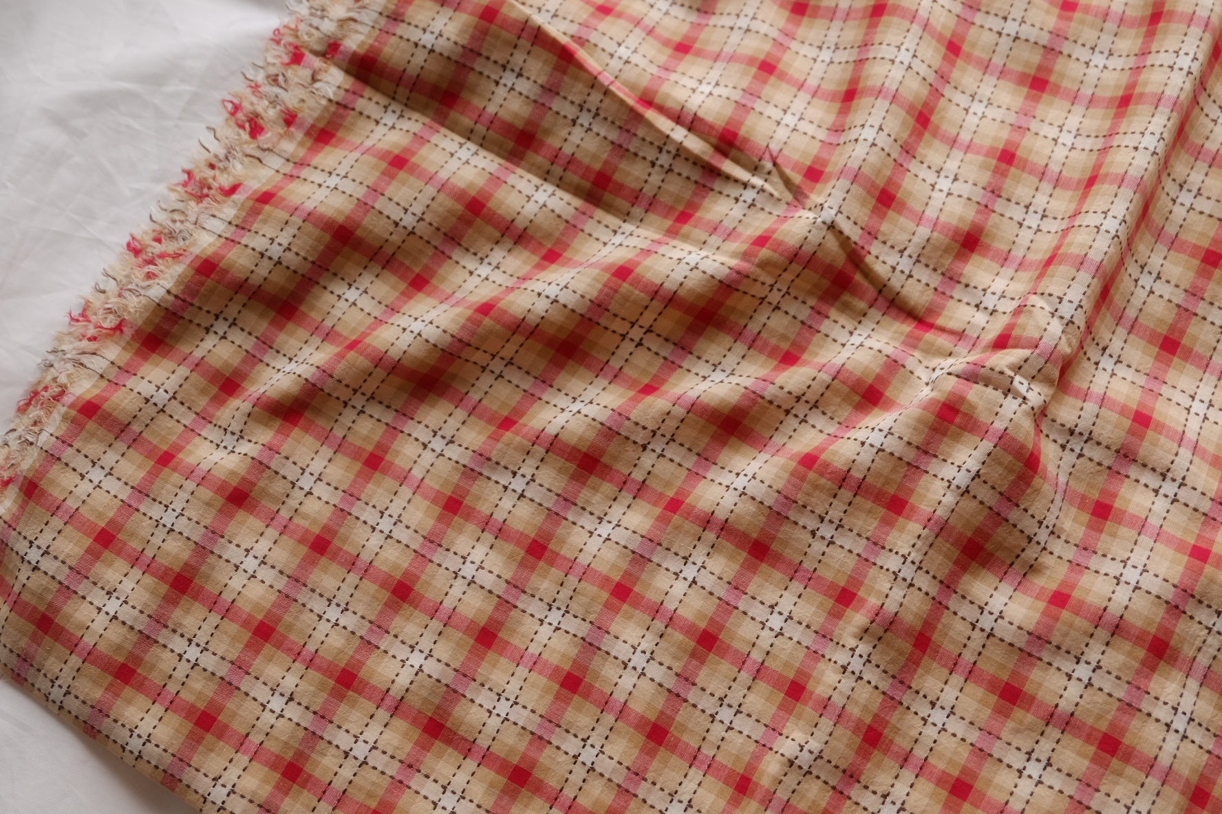 Vintage Woven Plaid Yarn-Dyed Cotton – 2.2 yd