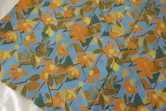 Autumn Floral Cotton Lawn Fabric – 2.2 yd