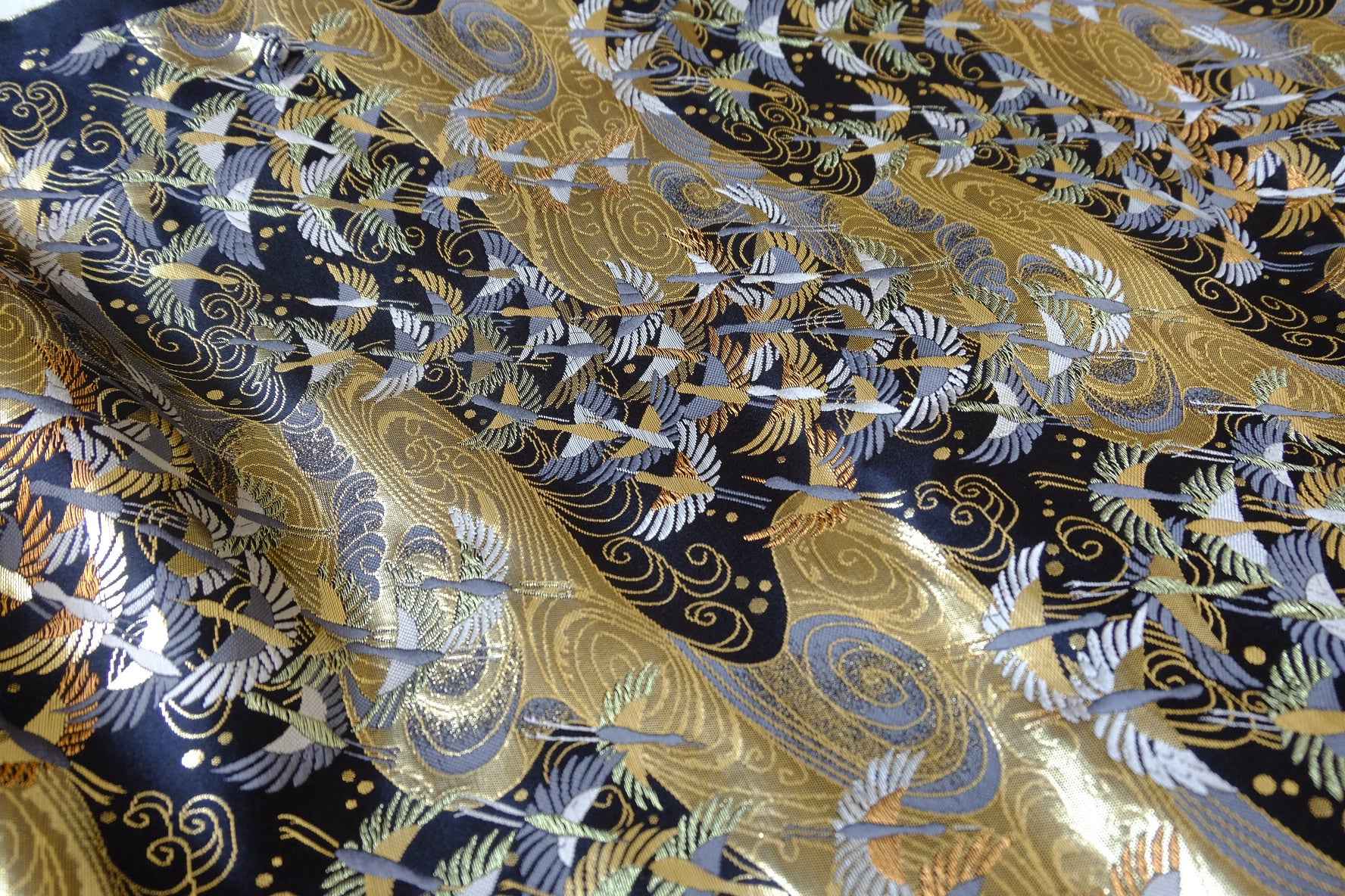 Japanese-Style Nishijin Brocade Fabric — 2.19 yd