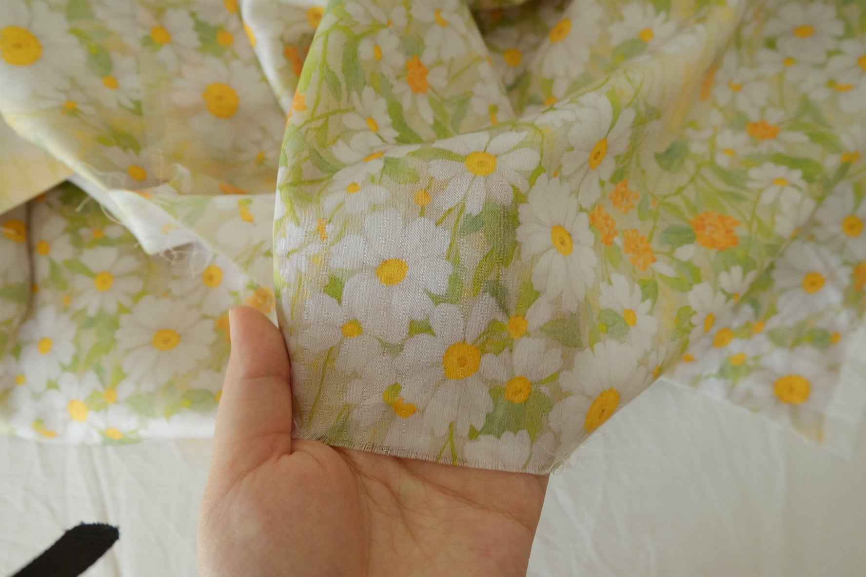 Daisy 80s Cotton Sateen Fabric – 1.6 yd