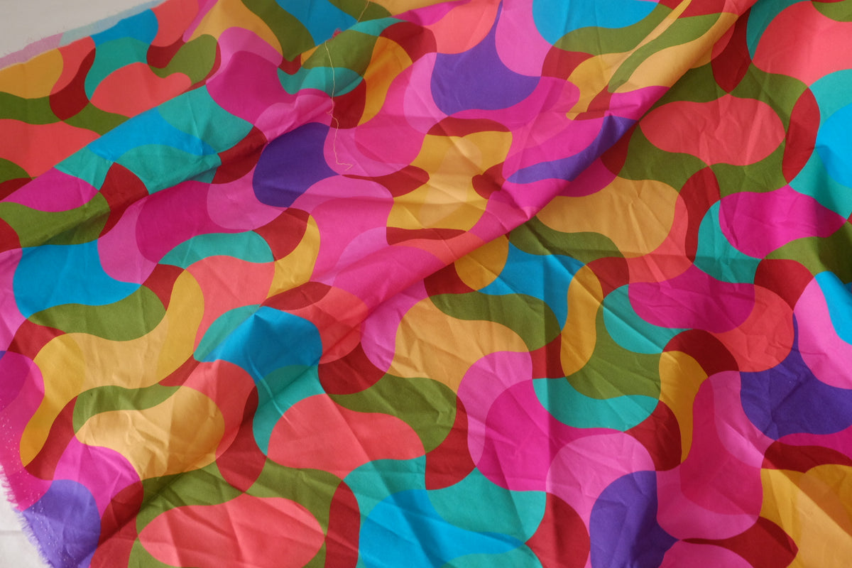 Color Wave High-Density Cotton Poplin — 1.86 yd