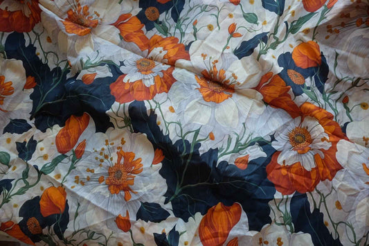 Midnight Garden Floral Cotton Lawn – 2.41 yd