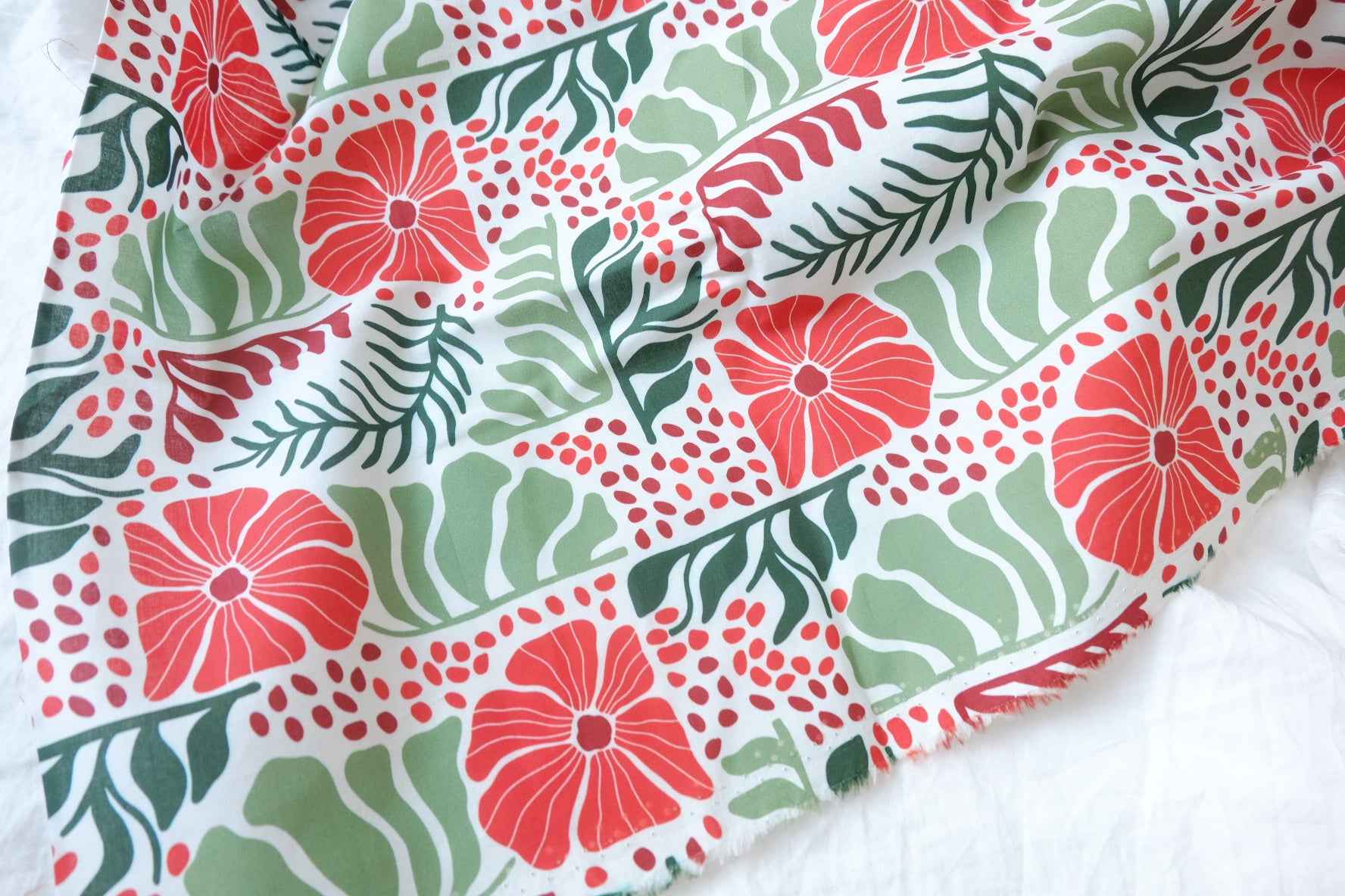 Graphic Garden Cotton Fabric — 3.28 yd
