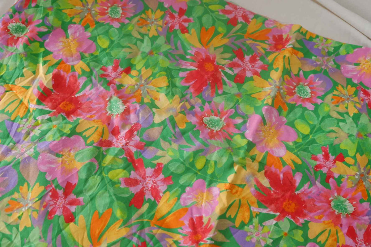 Tropical Garden High-Density Cotton Poplin — 1.97 yd