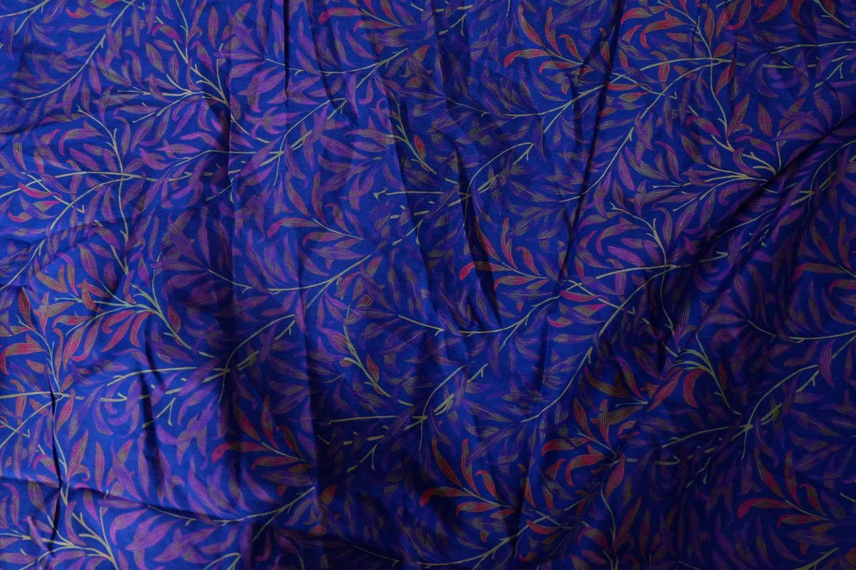 Midnight Botanical Cotton Lawn — 1.9 yd per piece