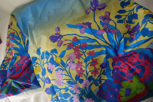 Double Border Botanical Cotton Fabric – 3.3 yd