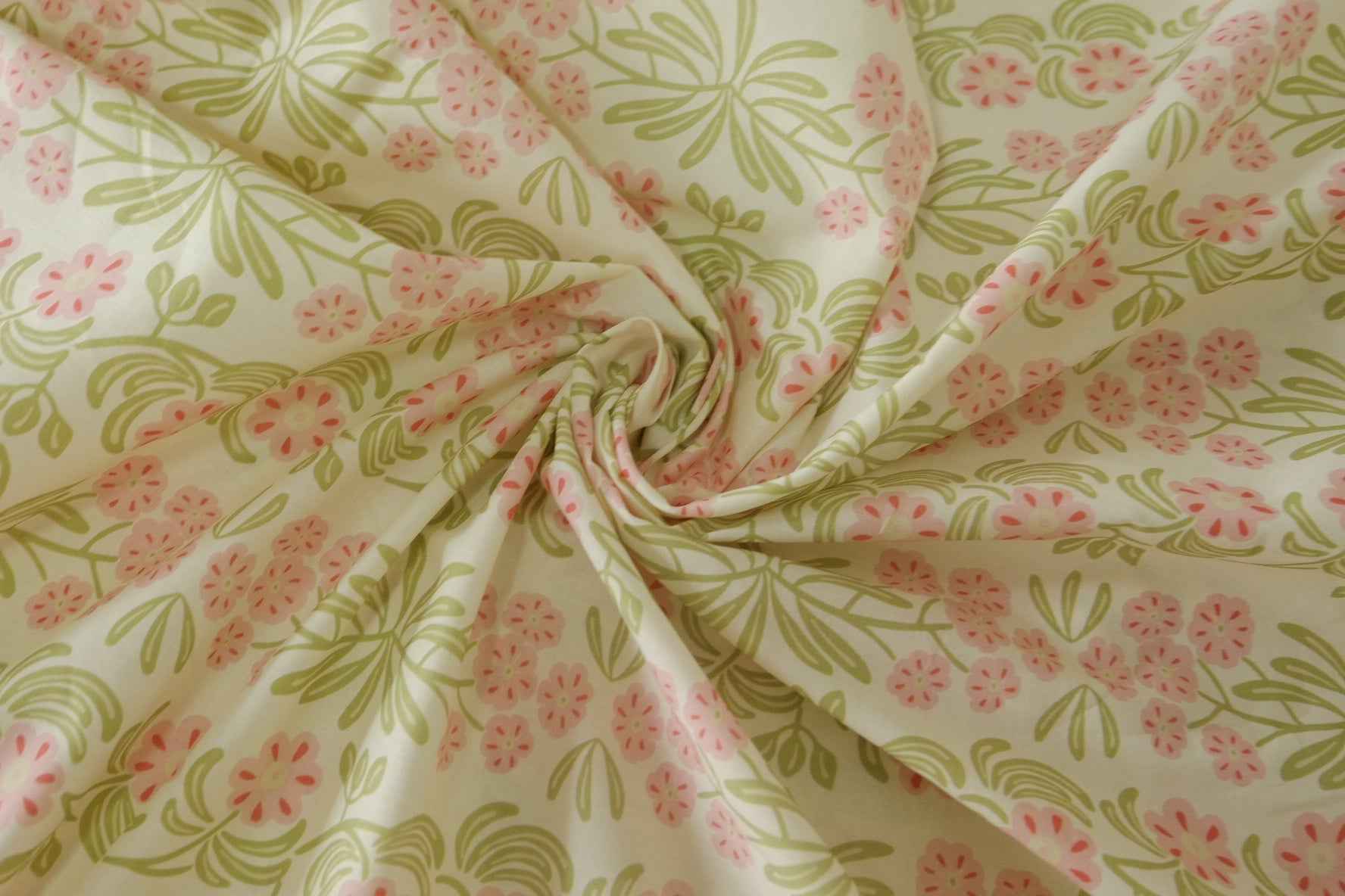 Pink Meadow Floral Cotton Poplin – 3.3 yd