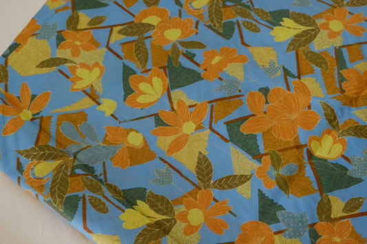 Autumn Floral Cotton Lawn Fabric – 2.2 yd