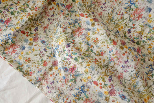 Painterly Wildflower Cotton Lawn – 3.3 yd