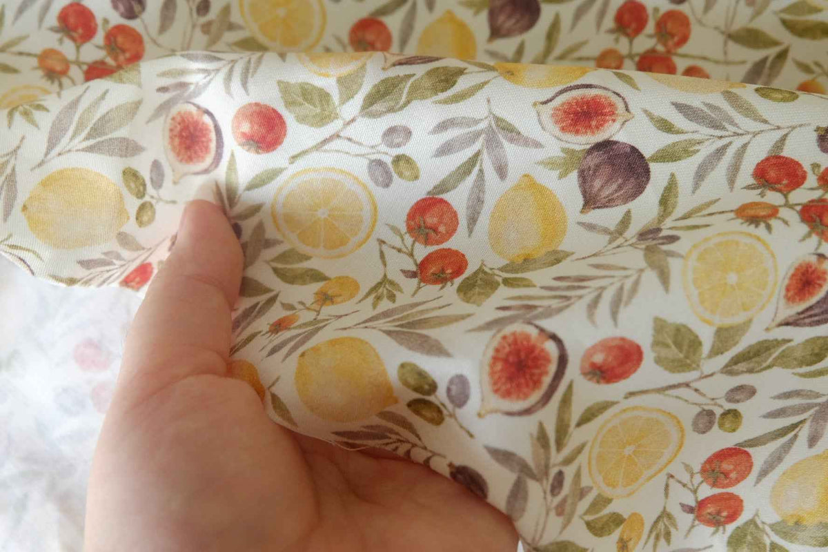 Citrus & Fig Cotton Sateen — 1.6 yd