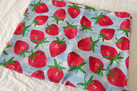 Strawberry Picnic Cotton Poplin – 2.19 yd
