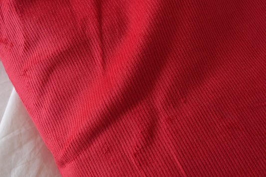 Scarlet Cotton Corduroy – 2.2 yd