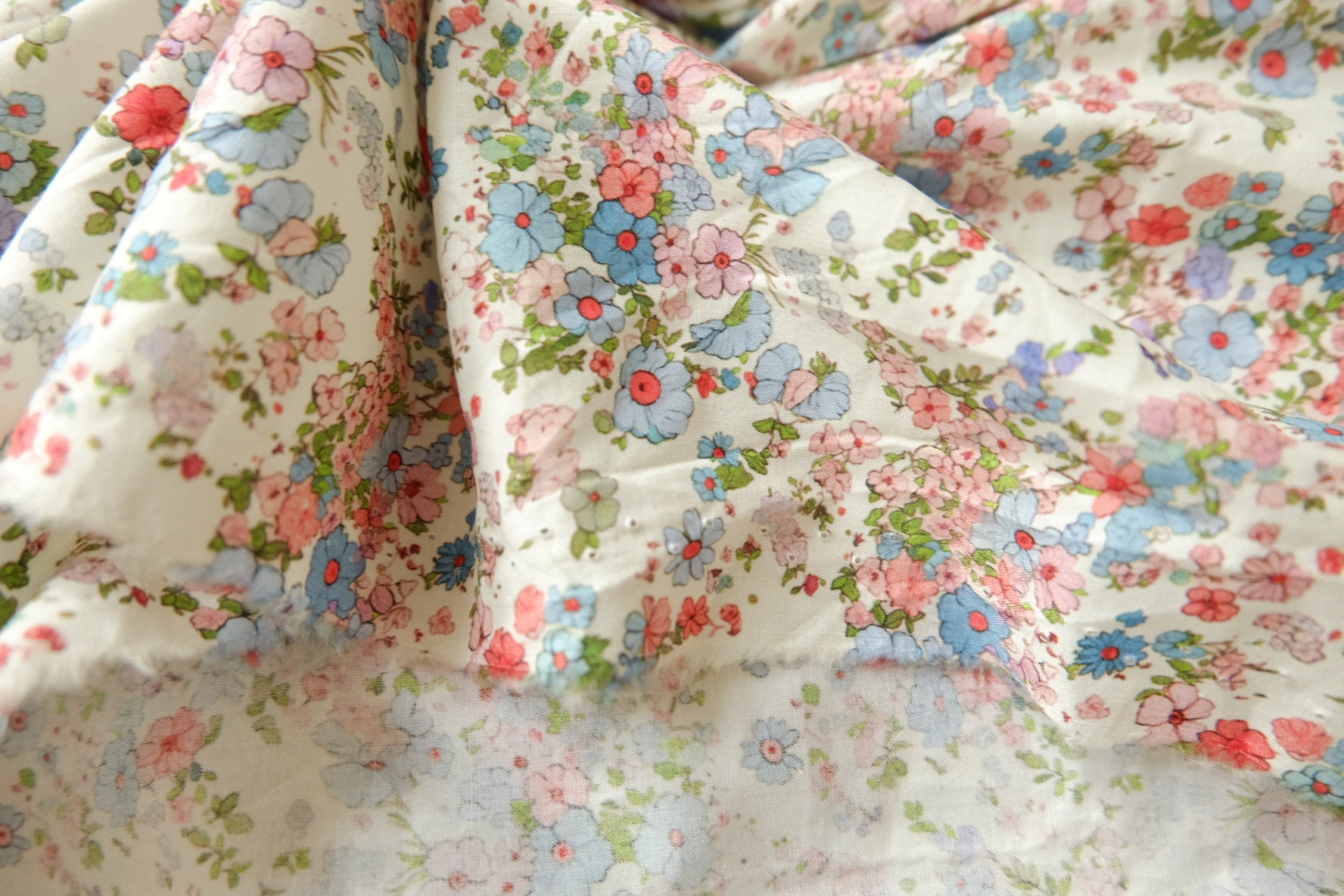 Ditsy Floral Cotton Poplin, Lightweight 80s, 2.2 Yards
