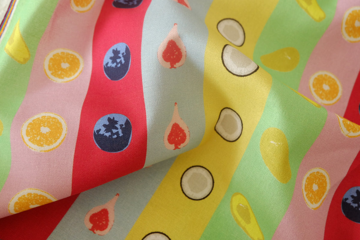 Fruit Stripe Linen Cotton – 2.2 yd