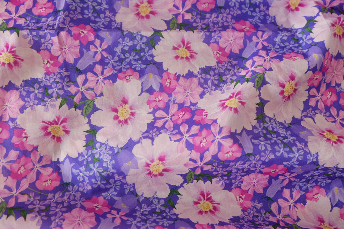 Violet Garden Cotton Lawn — 1.09 yd