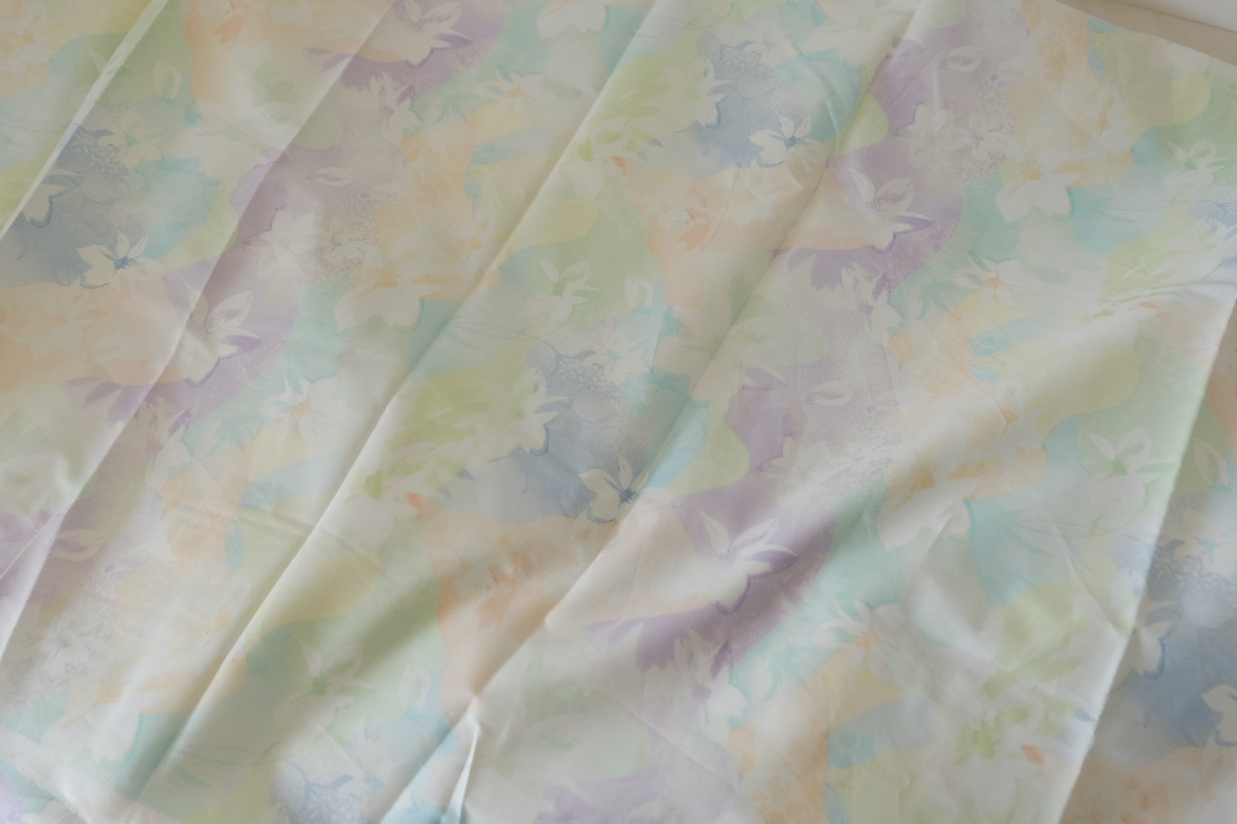 Dreamy Pastel Watercolor Cotton Poplin Fabric – 3.3 yd