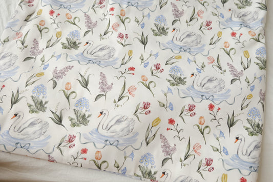 Swan Garden Cotton Twill, 1.64 Yards