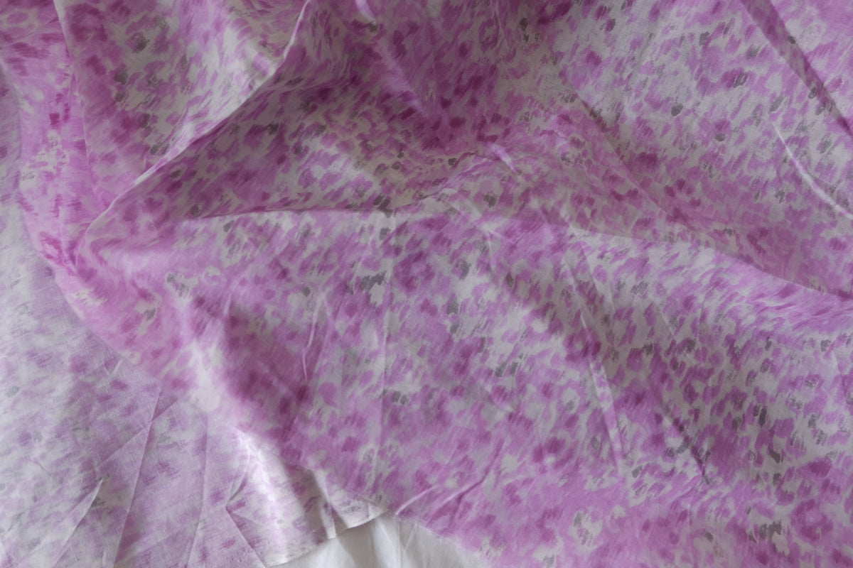 Pink Watercolor Dream – Silk Cotton Blend Fabric | 3.3 Yards