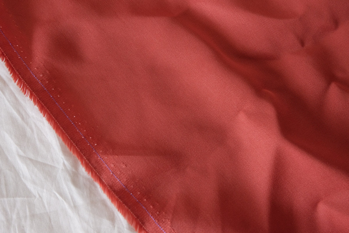 Coral Terracotta – Frosted Cupro Twill – 2.2 yd