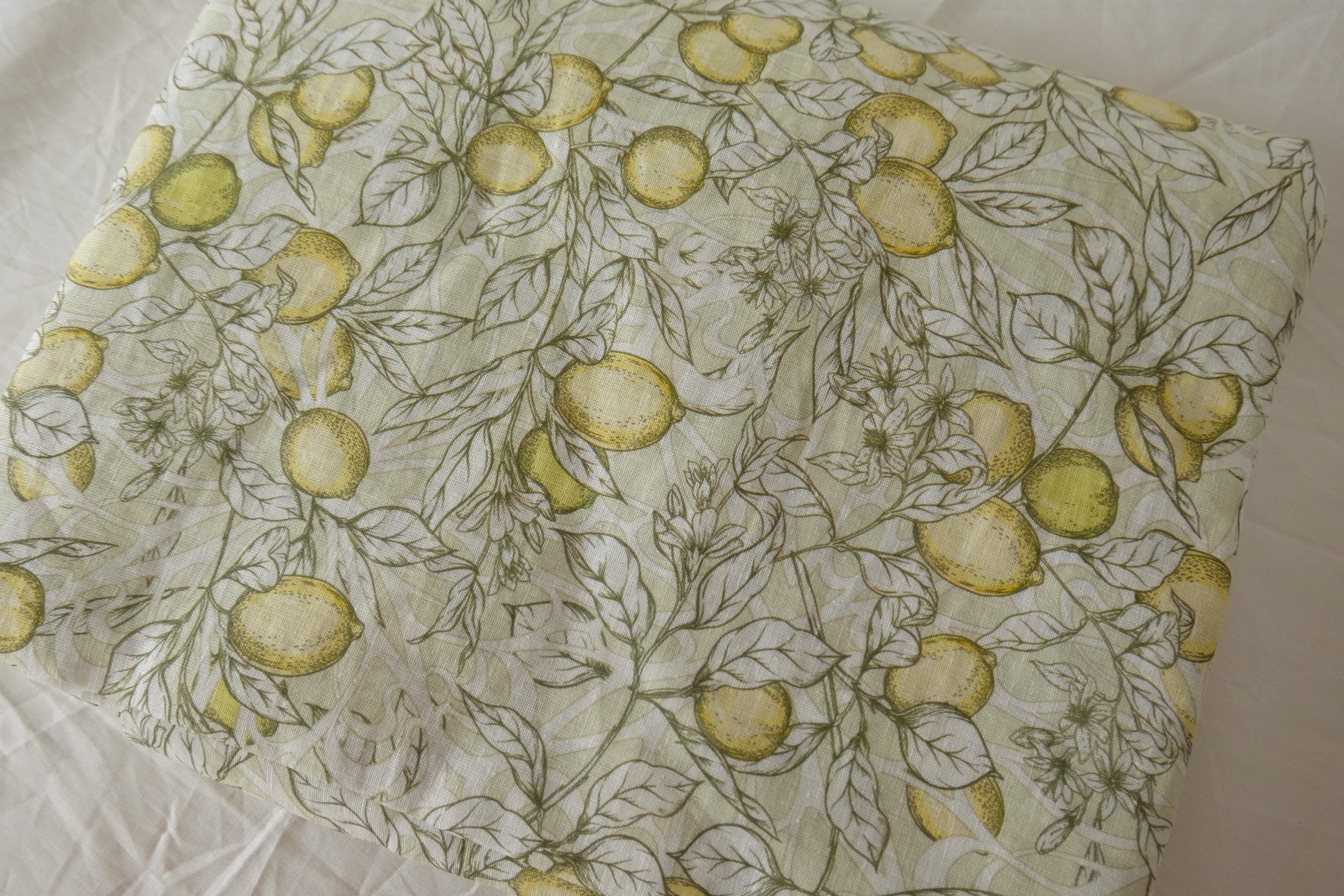 Lemon Pre-Shrunk Linen Cotton Blend — 3.28 yd