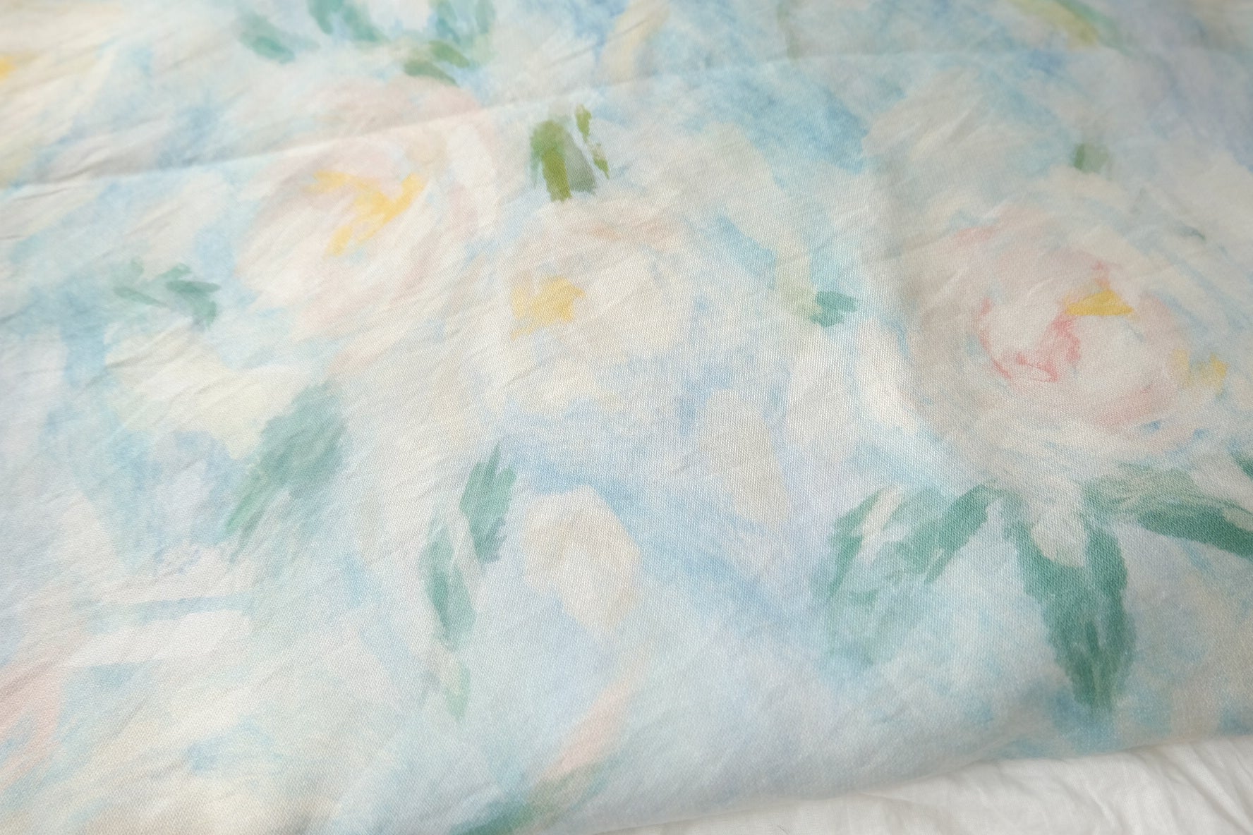 Soft Painterly Tencel Nylon Dress Fabric, Light & Airy, 2.7 Yards