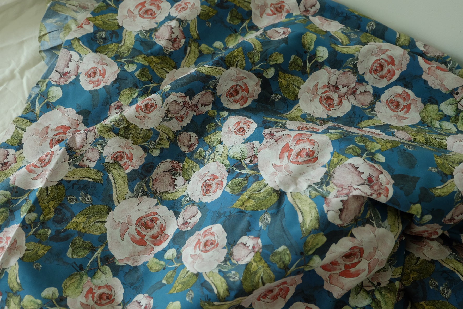 Blue Rose Cotton Poplin – 3.3 yd