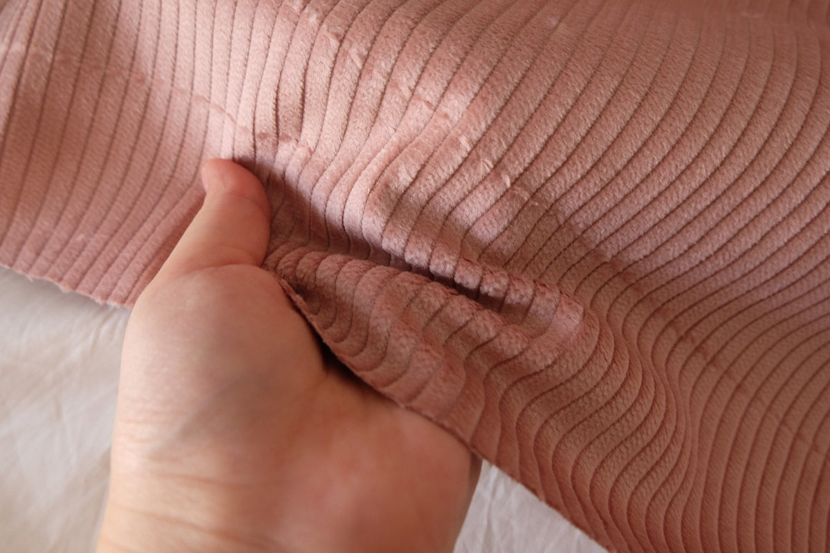 Dusty Rose – Soft Wide Wale Cotton Corduroy Fabric | 2.2 Yards