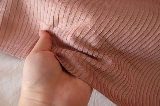 Dusty Rose – Soft Wide Wale Cotton Corduroy Fabric | 2.2 Yards