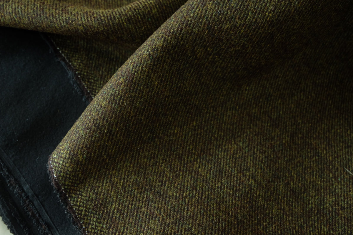 Moss Green Pure Wool Suiting with Backing – 2.2 yd