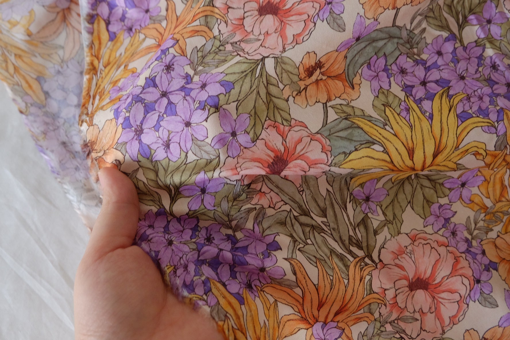 Vintage Garden Floral Cotton Poplin – 2.84 yd