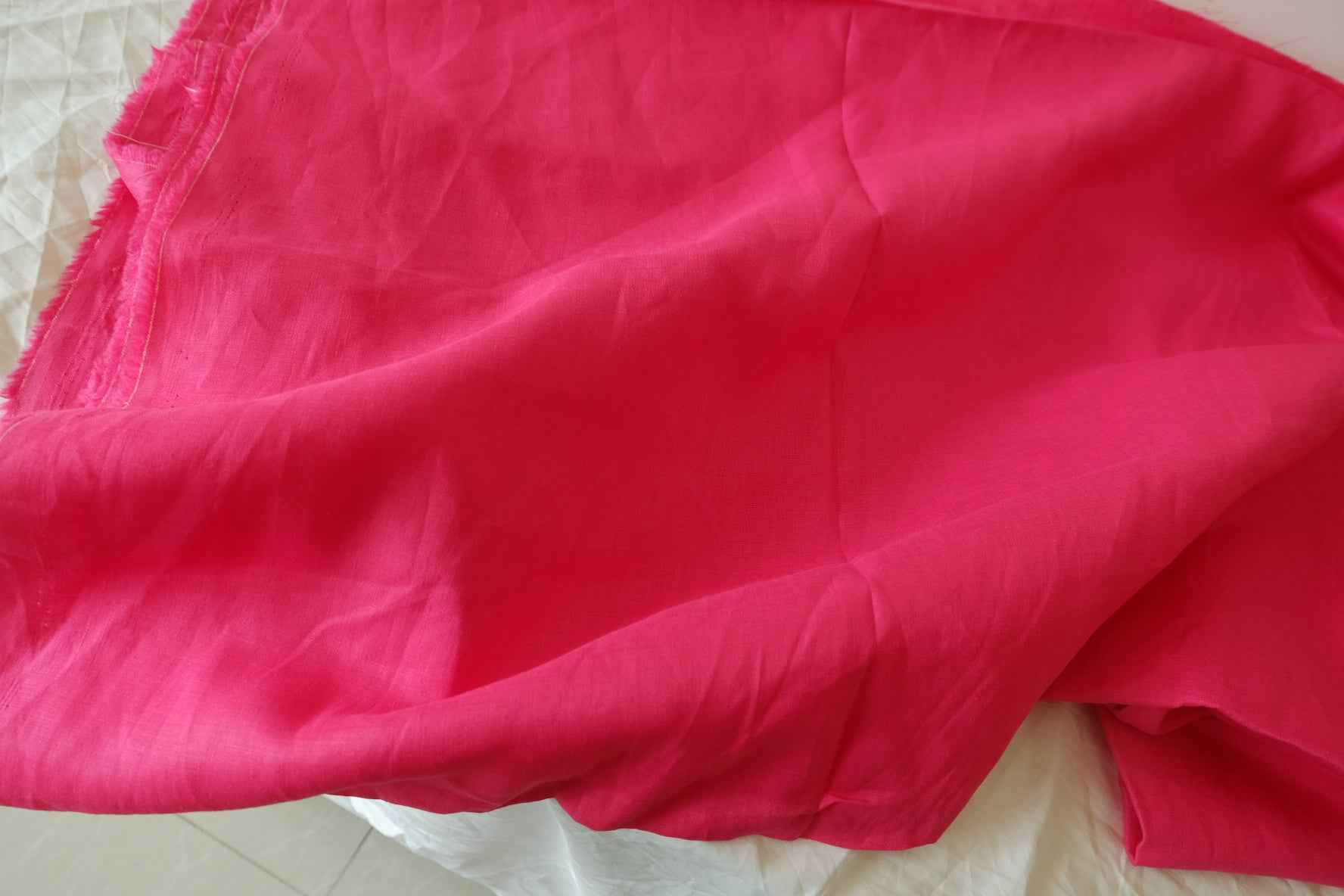 Hot Pink 14s Pure Linen – 2.19 yd