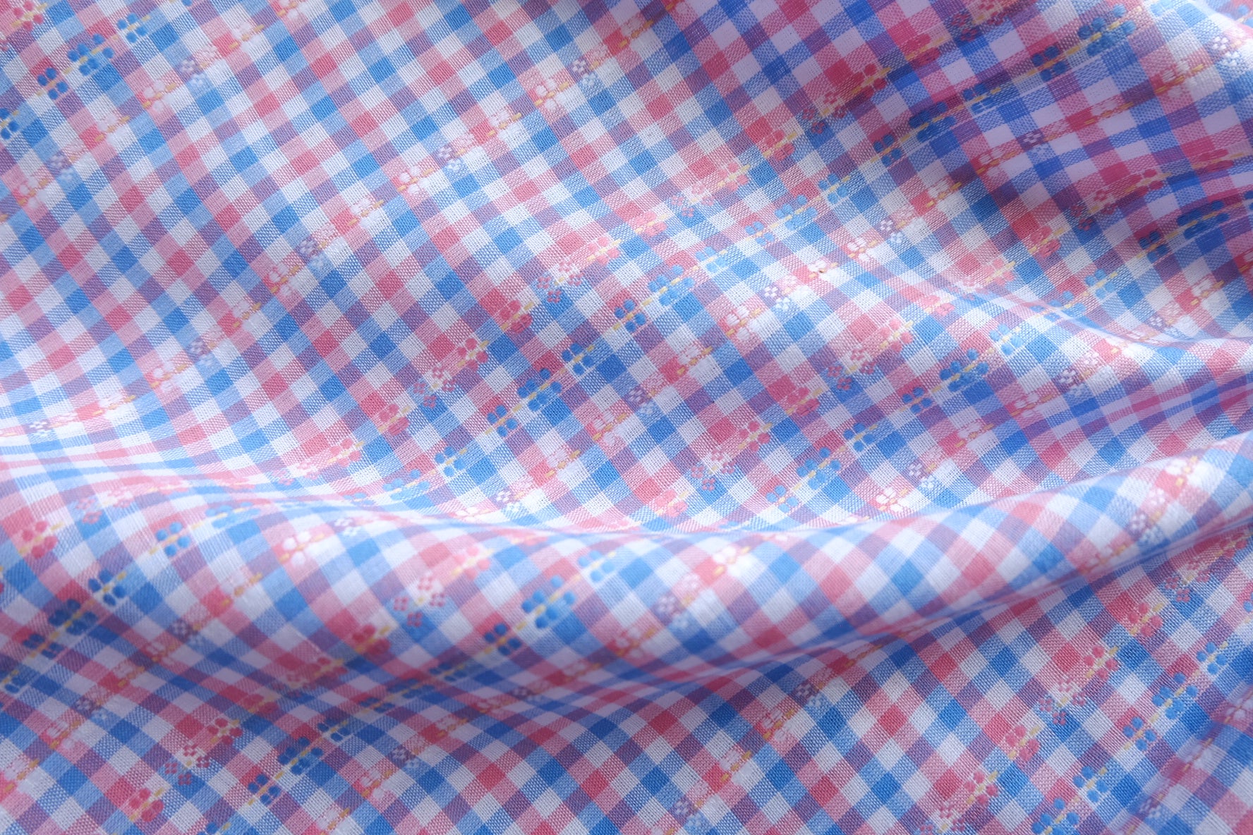 Pastel Plaid Yarn-Dyed Jacquard Cotton – 3.3 yd
