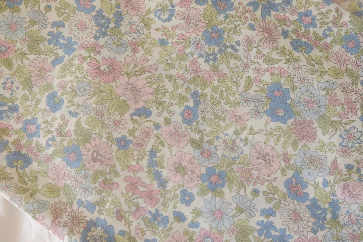 Pastel Wildflower Garden – Cotton Lawn Fabric | 2.2 Yards