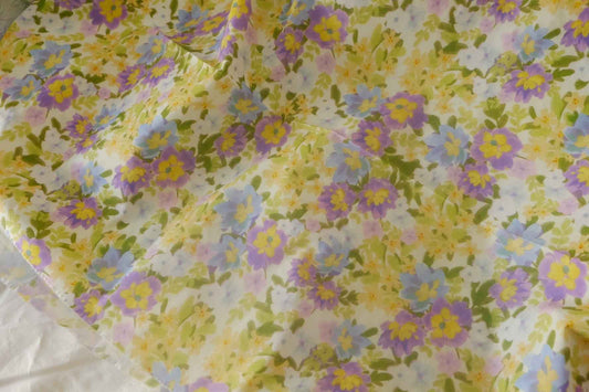 Pastel Meadow Floral Cotton Poplin – 2.2 yd