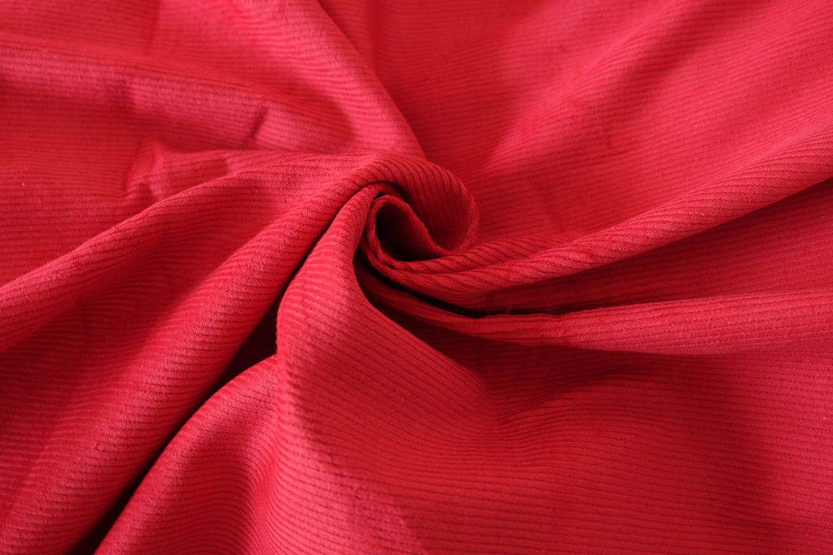 Scarlet Cotton Corduroy – 2.2 yd