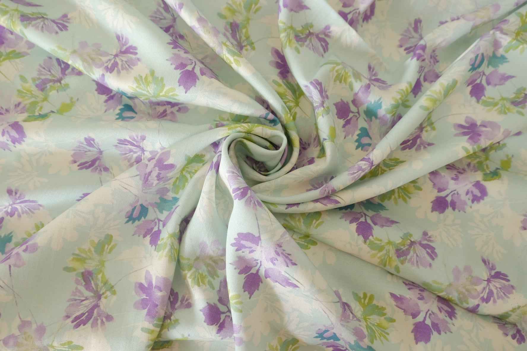 Mint Floral Tencel Dress Fabric – 3.3 yd