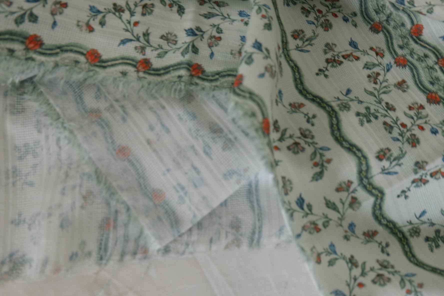 Vintage Floral Stripe Jacquard Cotton – 2.2 yd