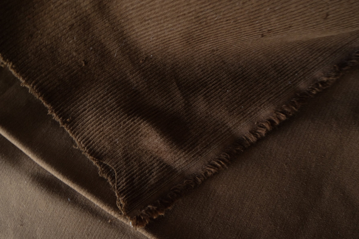 Dark Chocolate Brown – Cotton Corduroy Fabric | 2.2 yards