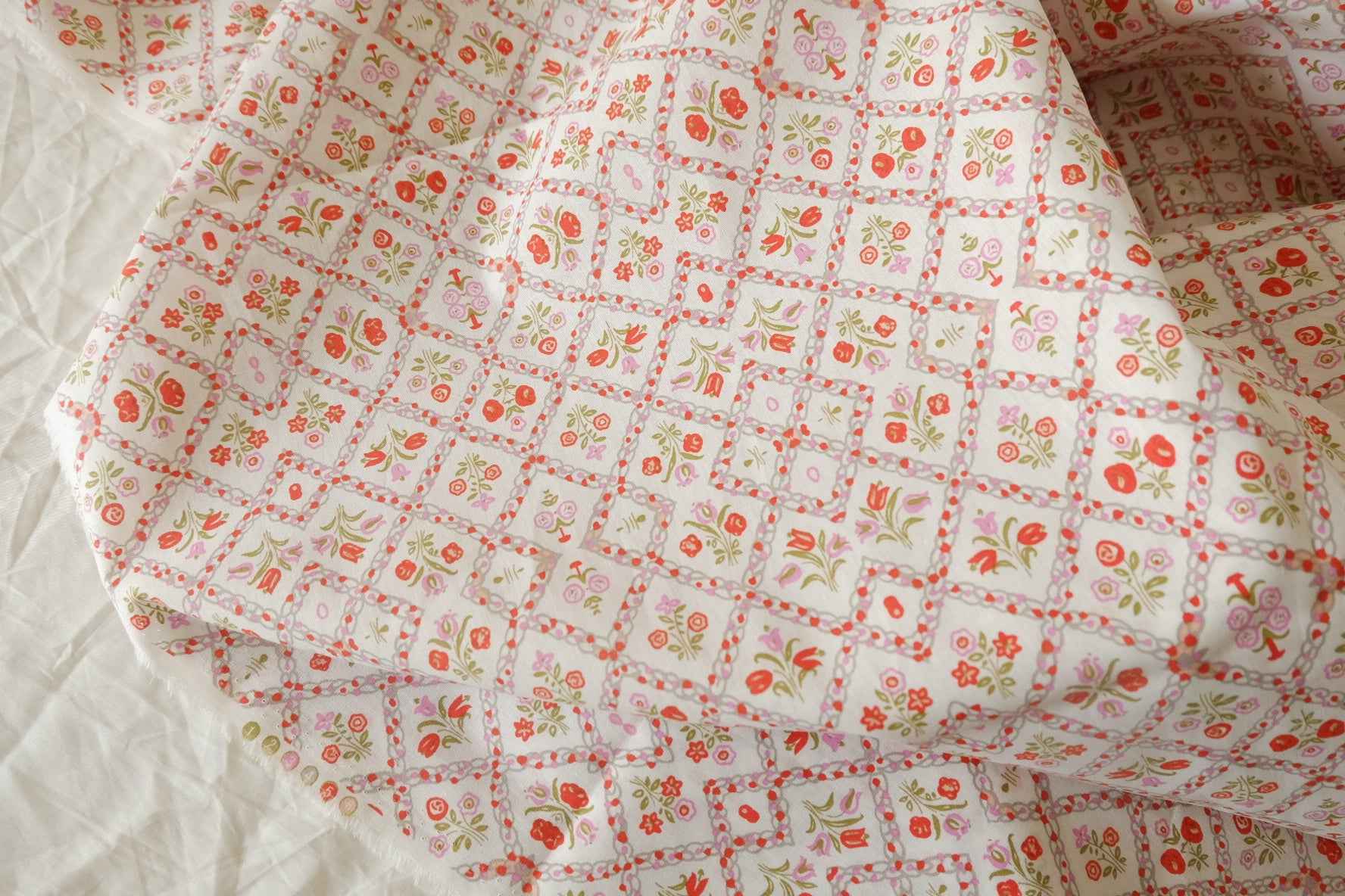 Patchwork Floral Cotton Linen – 2.19 yd