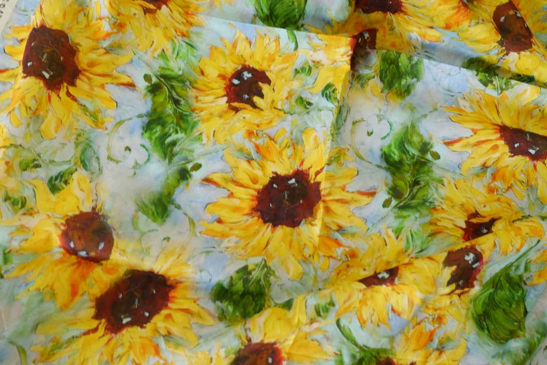Sunflower Cotton Voile Fabric – 1.64 yd